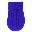 Maxbell Maxbell Dog Puppy Warm Winter Knitted Fashionable Soft Durable Sweater Clothes Apparel Costume Outfit Pet Supplies 12# Deep Blue For Sale