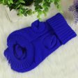 Maxbell Maxbell Dog Puppy Warm Winter Knitted Fashionable Soft Durable Sweater Clothes Apparel Costume Outfit Pet Supplies 4# Deep Blue Fashion