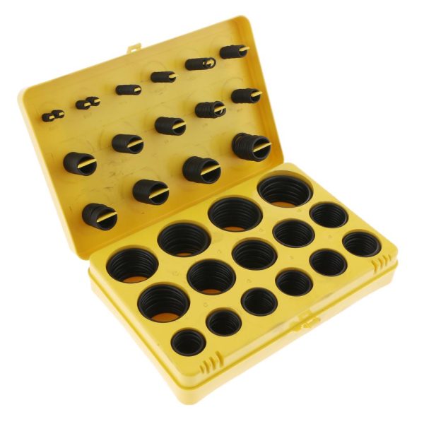 Maxbell 386 Pieces 30 Sizes Automotive Car Air Conditioner O-Ring Rubber Washers Gasket Assortment Kit Set Yellow Sale