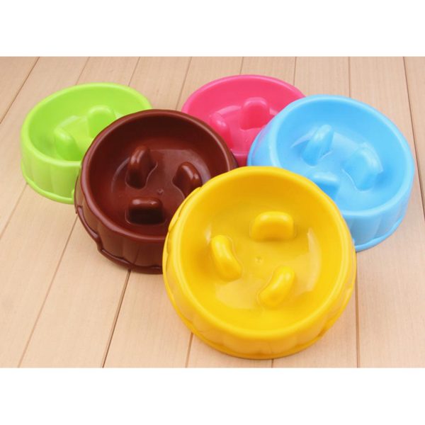 Maxbell Maxbell Pet Dog Puppy Supplies Eating Habits Improve Interactive Slow Feeder Anti-gulping Bowl Non Slip Food Maze - Yellow Online Hot Sale