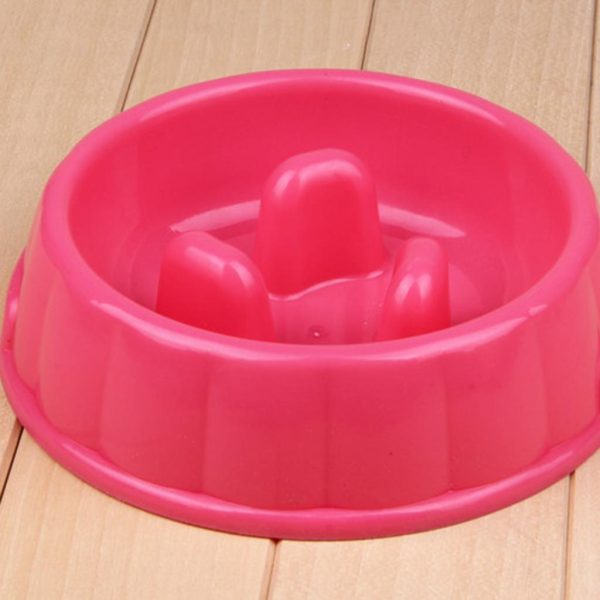 Maxbell Maxbell Pet Dog Puppy Supplies Eating Habits Improve Interactive Slow Feeder Anti-gulping Bowl Non Slip Food Maze -Pink on Sale