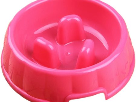 Maxbell Maxbell Pet Dog Puppy Supplies Eating Habits Improve Interactive Slow Feeder Anti-gulping Bowl Non Slip Food Maze -Pink on Sale