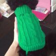 Maxbell Maxbell Dog Puppy Warm Winter Knitted Fashionable Soft Durable Sweater Clothes Apparel Costume Outfit Pet Supplies 12# Green on Sale