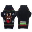 Maxbell Maxbell Fashionable Christmas Red Nose Reindeer Pattern Turtleneck Sweater Clothes For Pet Dogs Winter Clothing Apparel Outfit Supplies Size XXS For Discount