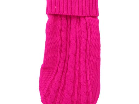 Maxbell Maxbell Dog Puppy Warm Winter Knitted Fashionable Soft Durable Sweater Clothes Apparel Costume Outfit Pet Supplies 8# Rose Red on Sale