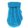 Maxbell Maxbell Dog Puppy Warm Winter Knitted Fashionable Soft Durable Sweater Clothes Apparel Costume Outfit Pet Supplies 6# Lake Blue Cheap