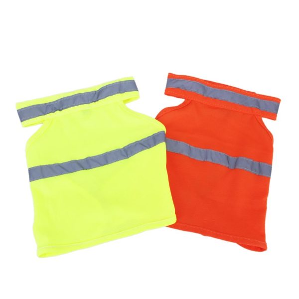 Maxbell Maxbell Set of 2PCS Pet Supplies Dog High Visibility Safety Reflective Vest Clothes Jacket Coat Jacket Orange Yellow Size L For Sale