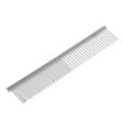 Maxbell Maxbell Pet Supplies Dead Loose Hair Removal Flea Comb Stainless Pin Dog Cat Dual Density Grooming Clean Brush Pet Accessory -S Fashion