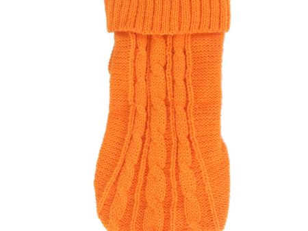 Maxbell Maxbell Dog Puppy Warm Winter Knitted Fashionable Soft Durable Sweater Clothes Apparel Costume Outfit Pet Supplies 6# Orange Cheap