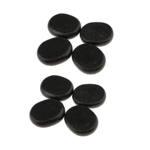 Maxbell Maxbell New 8pcs   lot Hot Large Spa Rock Basalt Stone Massage Stones Massage Lava Natural Stone Set 6*5cm For Sale