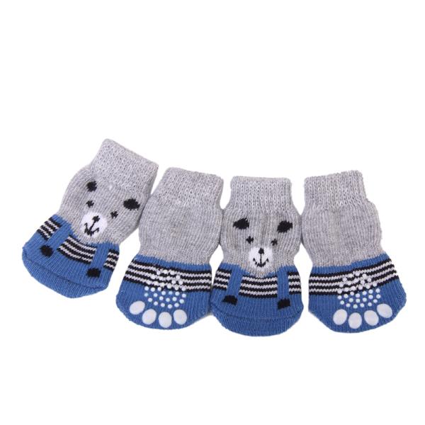 Maxbell Maxbell Pet Dog Supplies Fashionable Paw Print Pet Dog Paw Wounds Protective Socks with Non-slip Bottom Size S Pack of 4PCS Online Sale