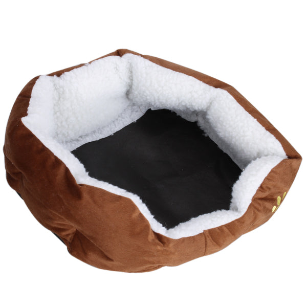 Maxbell Maxbell Soft Comfortable Removable Inner Cushion Dog Cat Mat Pad Bed Pet Supplies Coffee + White Supply