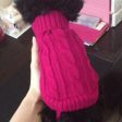 Maxbell Maxbell Dog Puppy Warm Winter Knitted Fashionable Soft Durable Sweater Clothes Apparel Costume Outfit Pet Supplies 10# Rose Red Online