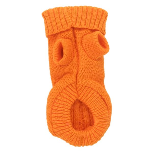 Maxbell Maxbell Dog Puppy Warm Winter Knitted Fashionable Soft Durable Sweater Clothes Apparel Costume Outfit Pet Supplies 4# Orange Online