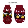 Maxbell Maxbell Pet Dog Supplies Fashionable Knit Turtleneck Dog Winter Clothing Dog Footprint Pattern Charms Sweater Red Size S For Discount