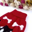 Maxbell Maxbell Pet Dog Supplies Fashionable Knit Turtleneck Dog Winter Clothing Dog Footprint Pattern Charms Sweater Red Size L Discount