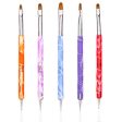 Maxbell Maxbell 5pcs Nail Art Design Painting Dotting Pen Brushes Manicure Tool Kit Set For Sale