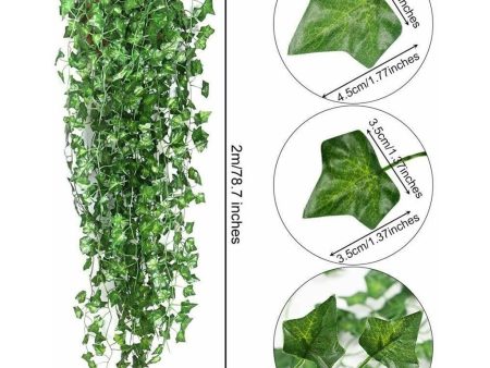 Maxbell Maxbell Set of 12 86.4 Feet Artificial Ivy Leaves Vines Garland Hanging Plants Green Online Sale