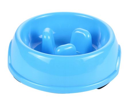 Maxbell Maxbell Pet Dog Puppy Supplies Eating Habits Improve Interactive Slow Feeder Anti-gulping Bowl Non Slip Food Maze - Blue For Sale