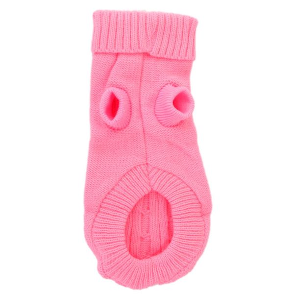 Maxbell Maxbell Dog Puppy Warm Winter Knitted Fashionable Soft Durable Sweater Clothes Apparel Costume Outfit Pet Supplies 10# Pink Online