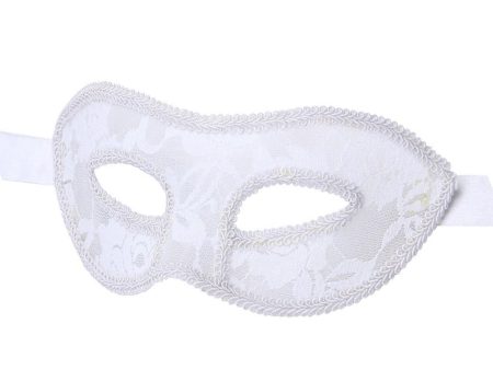 Maxbell Maxbell Adjustable Translucent Mask For Women Masquerade Ball Halloween Party Props Supplies White Online Sale