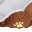 Maxbell Maxbell Soft Comfortable Removable Inner Cushion Dog Cat Mat Pad Bed Pet Supplies Coffee + White Supply