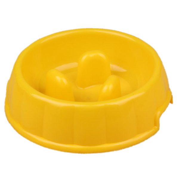 Maxbell Maxbell Pet Dog Puppy Supplies Eating Habits Improve Interactive Slow Feeder Anti-gulping Bowl Non Slip Food Maze - Yellow Online Hot Sale