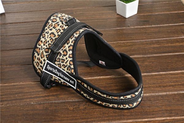 Maxbell Maxbell Soft Comfortable Cotton D-Ring Attached Puppy Vest Harness Safety Equipment Pet Supplies Leopard S Discount