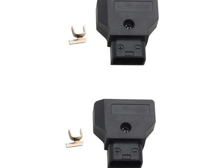 Maxbell Maxbell 2 Pieces Mini Male D-Tap Plug DIY Adapter for Camera DSLR Rig Power Cable Anton Battery Power Supplies Online now