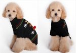 Maxbell Maxbell Fashionable Christmas Red Nose Reindeer Pattern Turtleneck Sweater Clothes For Pet Dogs Winter Clothing Apparel Outfit Supplies Size XS Online Sale