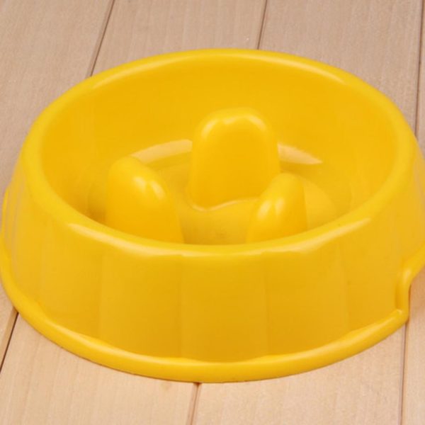 Maxbell Maxbell Pet Dog Puppy Supplies Eating Habits Improve Interactive Slow Feeder Anti-gulping Bowl Non Slip Food Maze - Yellow Online Hot Sale