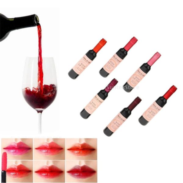 Maxbell Maxbell Professional Makeup Set 7pcs Blending Eyeshadow Powder Eye Shader Brush + 6 Colors Lady Wine Bottle Dyeing Lip Gloss Lasting Liquid Tint Waterproof Matte Lipstick Hot on Sale