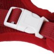 Maxbell Maxbell Soft Breathable Mesh High Strength D-Ring Puppy Harness Safety Equipment Pet Supplies Red + White M Sale