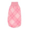 Maxbell Maxbell Pet Dog Supplies Knit Turtleneck Dog Winter Clothing Argyle Patterns Sweater Pink Size XS Discount