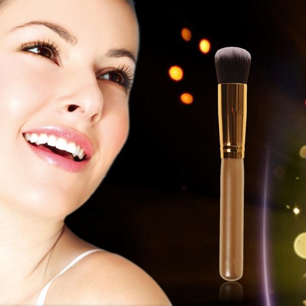 Maxbell Round Top Facial Concealer Dense Powder Blush Foundation Brush Makeup Tool For Discount