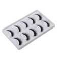 Maxbell 5 Pairs Thick Messy Cross False Eyelashes Makeup Beauty Natural Eye Lashes White Packing Cheap