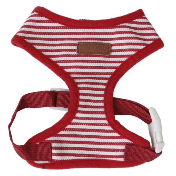 Maxbell Maxbell Soft Breathable Mesh High Strength D-Ring Puppy Harness Safety Equipment Pet Supplies Red + White M Sale